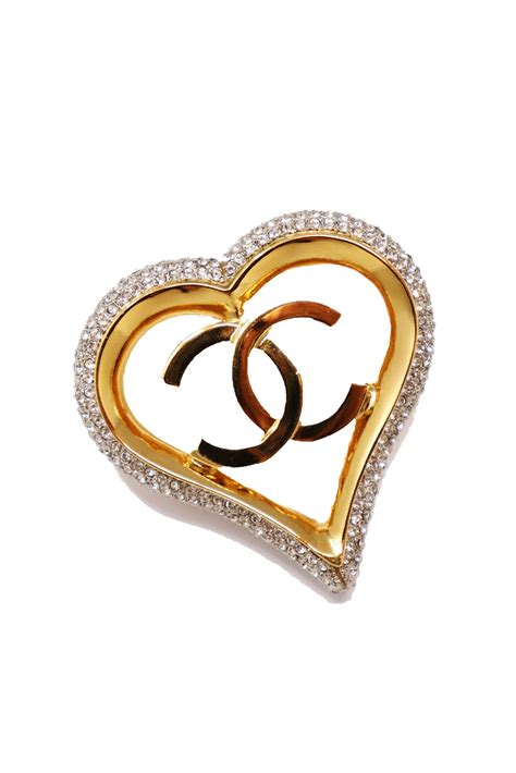 chanel pink heart brooch|chanel jacket brooch.